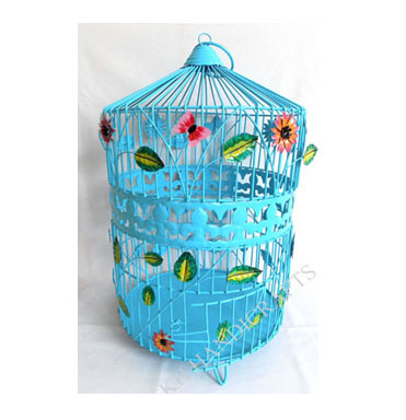 Iron Decorative Cage  Blue